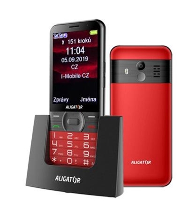 Изображение Aligator A900 8.13 cm (3.2") 115 g Red Senior phone