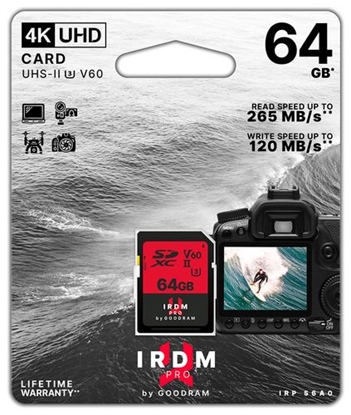 Attēls no Goodram IRDM PRO 64 GB SDXC UHS-II