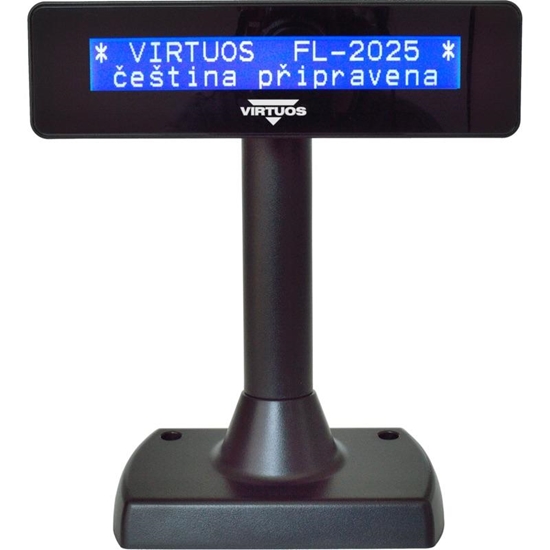 Picture of LCD zÃ¡kaznickÃ½ displej Virtuos FL-2025MB 2x20