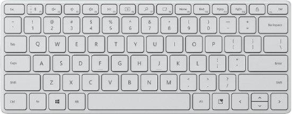 Attēls no Microsoft Designer Compact keyboard Bluetooth QWERTZ Czech White