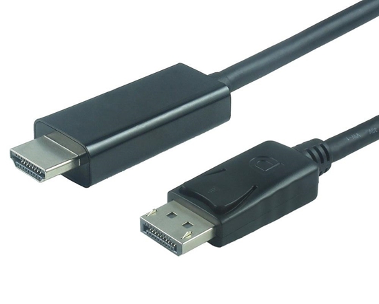 Изображение Kabel PremiumCord DisplayPort - HDMI 2m czarny (kportadk04-02)