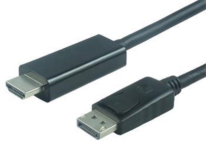 Attēls no Kabel PremiumCord DisplayPort - HDMI 1m czarny (kportadk01-01)