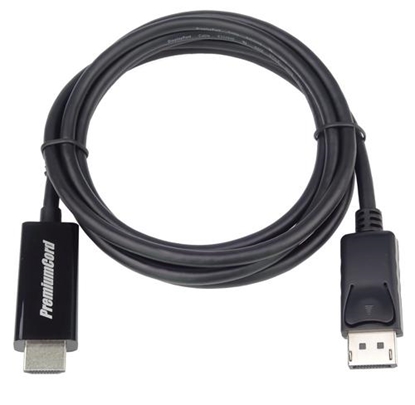 Изображение Kabel PremiumCord DisplayPort - HDMI 3m czarny (kportadk01-03)