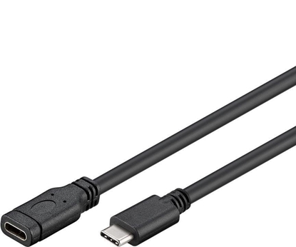 Attēls no Kabel USB PremiumCord USB-C - USB-C 1 m Czarny (ku31mf1)