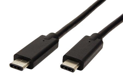 Attēls no Kabel USB PremiumCord USB-C - USB-C 0.5 m Czarny (ku31cg05bk)
