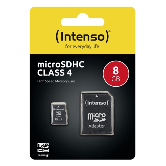 Изображение Karta Intenso MicroSDHC 8 GB Class 4  (3403460)