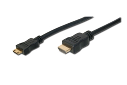 Изображение 2m HDMI cable type A male - HDMI mini Typ C,  bulk cable | Logilink | HDMI to mini-HDMI