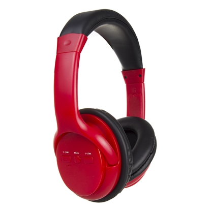 Attēls no Audiocore V5.1 wireless bluetooth headphones, 200mAh, 3-4h working time, 1-2h charging time, AC720 R red