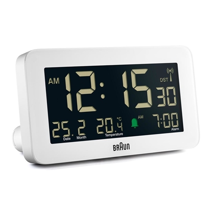 Attēls no BRAUN BC10 DCF-W Radio alarm clock white