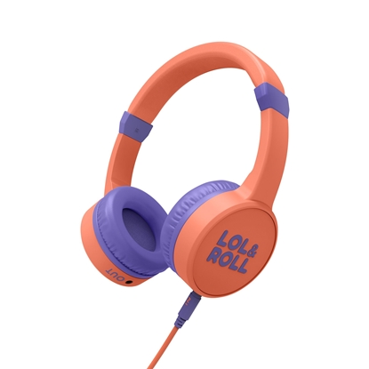 Attēls no Energy Sistem Lol&Roll Pop Kids Headphones Orange (Music Share, Detachable Cable, 85 dB Volume Limit, Microphone)