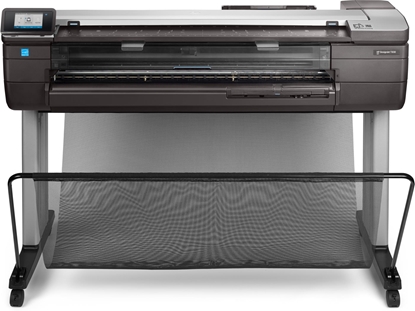 Attēls no DesignJet T830 AIO All-in-One Printer/Plotter - 36" Roll/A4,A3,A2,A1,A0 Color Ink, Print/Copy/Scan, Sheet Feeder, Auto Horizontal Cutter, LAN, WiFi, 25 sec/A1 page, 82 A1 prints/hour, with Stand