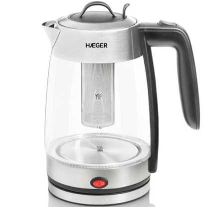 Attēls no Haeger EK-22F.020A PERFECT TEA Electric kettle with filter for tea 1.8L 2200W