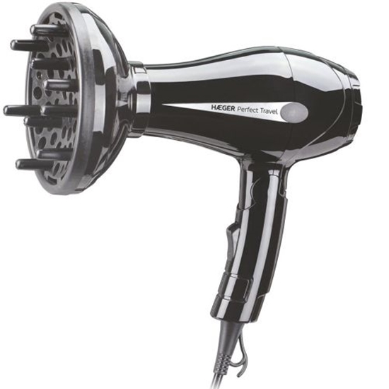 Picture of Haeger HD-750.010B Perfect Travel Hair Dryer with folding handle 750W
