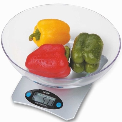 Attēls no Haeger KS-05B.002B Santini Kitchen scale with bowl