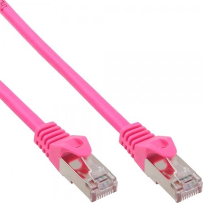 Picture of InLine Patchcord SF/UTP, Cat.5e, różowy 10m (72500M)