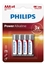 Изображение 1x4 Philips Power Alkaline AAA Batterie