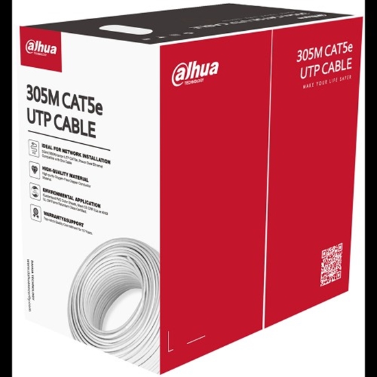 Picture of LAN Datortīklu kabelis, DAHUA CAT5E UTP kabelis | iekštelpām | 305m | Cena par metru