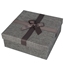 Picture of Dāvanu kaste 24x24x9cm pelēka auduma