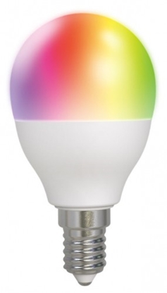 Изображение DELTACO LED Spuldze, E14, WIFI 2.4GHZ, 5W, 470LM, Dimmējama, RGB, 2700K-6500K, 220-240V