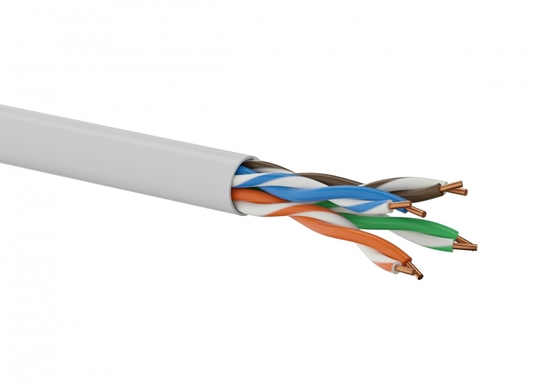 Picture of Kabel teleinformatyczny U/UTP kat.5E PVC 100% Miedź 305m - 10 lat gwarancji