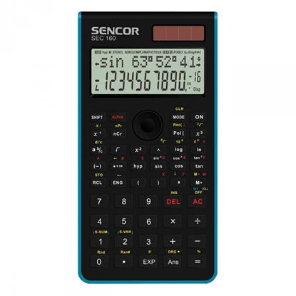 Изображение Kalkulator szkolny naukowy SEC 160 BU