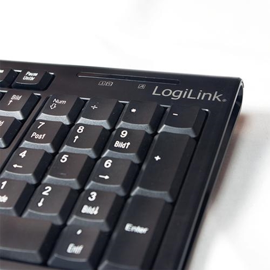 Picture of LogiLink Tastatur Wireless 2,4GHz mit Maus black