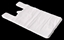 Изображение Maisi, 40+16x70cm, ar rokturiem, balta, HDPE, iepak. 100gab.