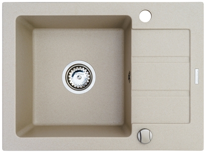 Attēls no One-bowl sink with draining board Maidsinks Promo 62x44 1B 1D E070053701