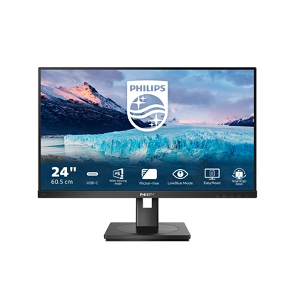Picture of Philips S Line 243S1/00 computer monitor 60.5 cm (23.8") 1920 x 1080 pixels Full HD LCD Black