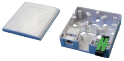 Attēls no Sienas kontaktligzda, SC/LC adapterim un 2 x CAT6 keystoniem