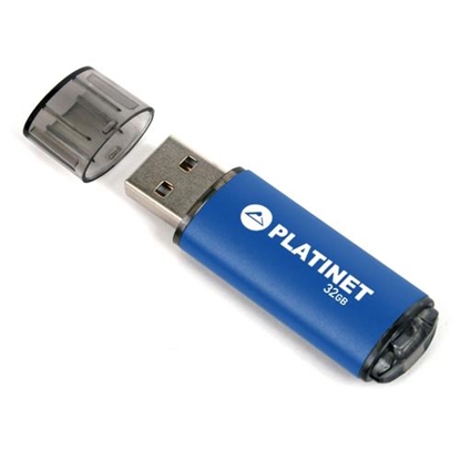 Picture of Platinet USB Flash Drive/Pen Drive 32GB, USB 2.0, Blue, USB version (most popular type), Blister