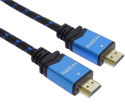 Attēls no Kabel PremiumCord HDMI - HDMI 3m niebieski (kphdm2m3)