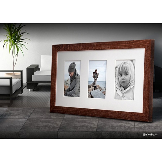 Изображение Fotorāmis Styler 3x10x15cm t.brūns