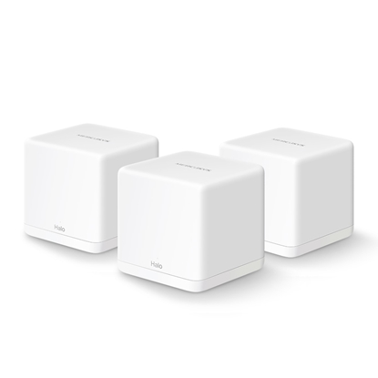 Attēls no AC1300 Whole Home Mesh Wi-Fi System | Halo H30G (3-Pack) | 802.11ac | 400+867 Mbit/s | Mbit/s | Ethernet LAN (RJ-45) ports 2 | Mesh Support Yes | MU-MiMO Yes | No mobile broadband | Antenna type