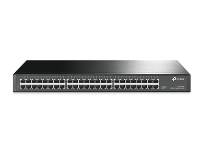 Изображение TP-LINK TL-SG1048 network switch Unmanaged Gigabit Ethernet (10/100/1000) 1U Black