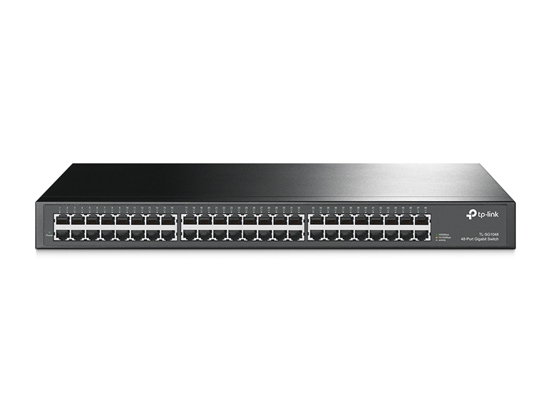 Изображение TP-LINK TL-SG1048 network switch Unmanaged Gigabit Ethernet (10/100/1000) 1U Black