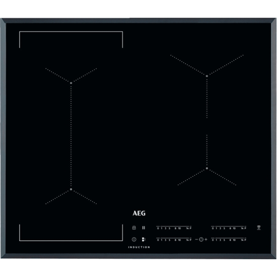 Picture of AEG IKE64441FB Black Built-in 60 cm Zone induction hob 4 zone(s)
