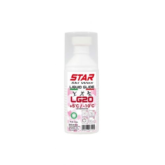 Picture of STAR SKI WAX LG20 +5/-10°C Liquid Glide Wax Sponge 75ml / +5...-10 °C