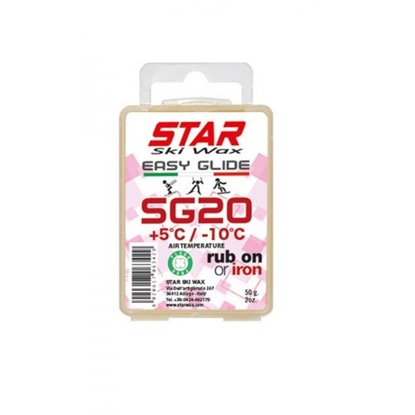Attēls no STAR SKI WAX SG20 +5/-10°C Easy Glide Wax 50g / +5...-10 °C
