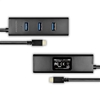 Picture of HUE-S2C Hub 4-portowy USB 3.2 Gen 1 charging hub, 40cm USB-C kabel, microUSB dodatkowe zasilanie