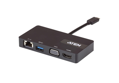 Attēls no ATEN USB-C Multiport Mini Dock with Power Pass-Through