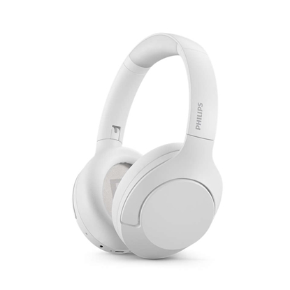 Attēls no Philips Wireless headphones TAH8506WT/00, Noise Cancelling Pro, Up to 60 hours of play time, Touch control, Bluetooth multipoint, White