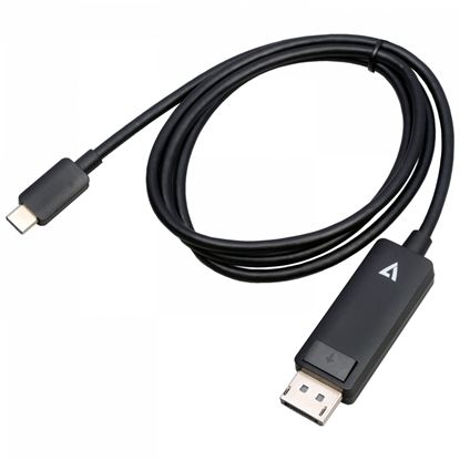 Attēls no V7 V7USBCDP14-1M video cable adapter DisplayPort USB Type-C Black