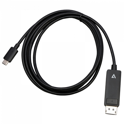 Attēls no V7 V7USBCDP14-2M video cable adapter DisplayPort USB Type-C Black