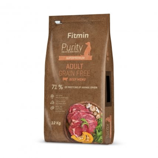 Изображение FITMIN Dog Purity Grain Free Adult Beef - dry dog food - 12 kg
