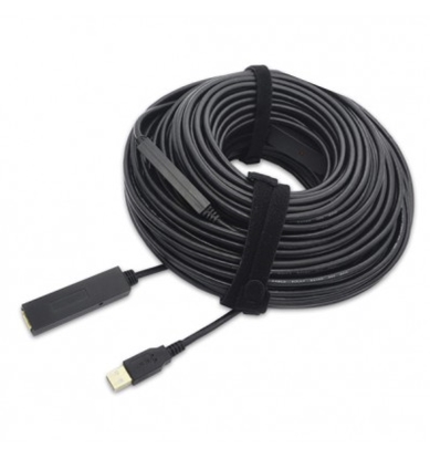 Изображение VALUE USB 2.0 aktīvs pag. kabelis, melns, 30,0 m