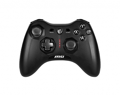 Attēls no MSI FORCE GC20 V2 Gaming Controller 'PC and Android ready, Wired, adjustable D-Pad cover, Dual vibration motors, Ergonomic design, detachable cables'