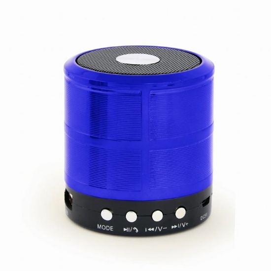 Изображение Portable Speaker|GEMBIRD|Blue|Portable/Wireless|1xMicro-USB|1xStereo jack 3.5mm|1xMicroSD Card Slot|Bluetooth|SPK-BT-08-B