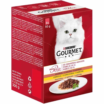 Attēls no GOURMET Mon Petit Poultry Mix - wet cat food - 6 x 50 g