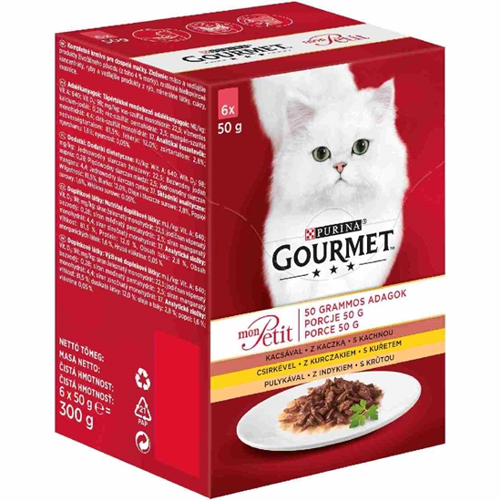 Изображение GOURMET Mon Petit Poultry Mix - wet cat food - 6 x 50 g